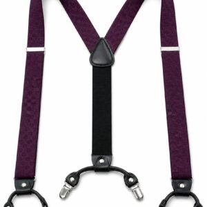 Bretelles Bordeaux Cuir, Prince Galant
