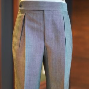 Sharkskin Gris, pantalon Prince Galant