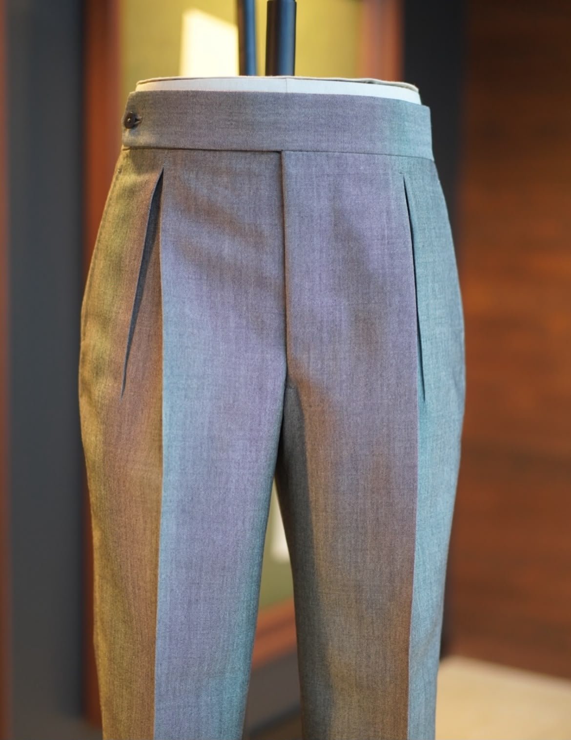 Sharkskin Gris, pantalon Prince Galant