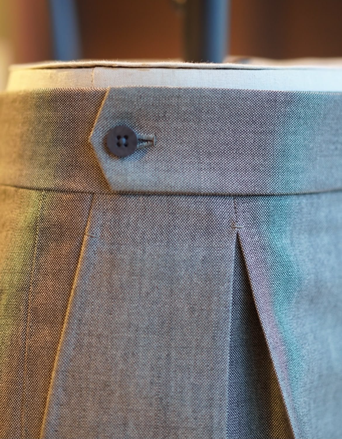 Sharkskin Gris, pantalon Prince Galant