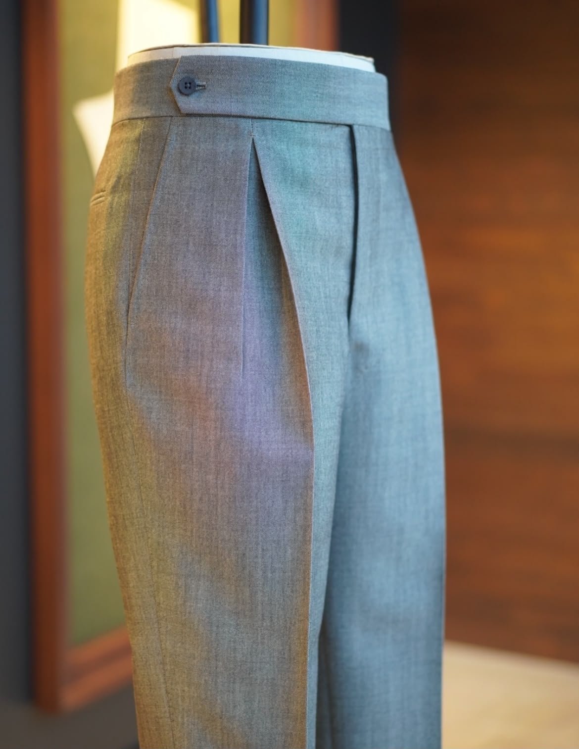 Sharkskin Gris, pantalon Prince Galant